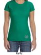 Ladies Yoga Shirt OM Heart Bottom Print Crewneck Tee T-Shirt