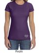 Ladies Yoga Shirt OM Heart Bottom Print Crewneck Tee T-Shirt