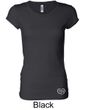 Ladies Yoga Shirt OM Heart Bottom Print Longer Length Tee T-Shirt