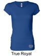 Ladies Yoga Shirt OM Heart Bottom Print Longer Length Tee T-Shirt