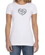 Ladies Yoga Shirt OM Heart Crewneck Tee T-Shirt