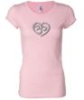 Ladies Yoga Shirt OM Heart Longer Length Tee T-Shirt
