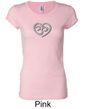 Ladies Yoga Shirt OM Heart Longer Length Tee T-Shirt