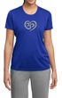 Ladies Yoga Shirt OM Heart Moisture Wicking Tee T-Shirt