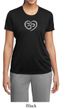 Ladies Yoga Shirt OM Heart Moisture Wicking Tee T-Shirt