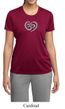 Ladies Yoga Shirt OM Heart Moisture Wicking Tee T-Shirt
