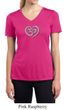 Ladies Yoga Shirt OM Heart Moisture Wicking V-neck Tee T-Shirt