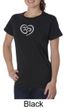 Ladies Yoga Shirt OM Heart Organic Tee T-Shirt