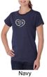 Ladies Yoga Shirt OM Heart Organic Tee T-Shirt
