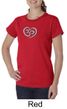 Ladies Yoga Shirt OM Heart Organic Tee T-Shirt
