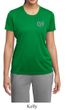 Ladies Yoga Shirt OM Heart Pocket Print Moisture Wicking Tee T-Shirt