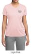 Ladies Yoga Shirt OM Heart Pocket Print Moisture Wicking Tee T-Shirt