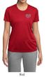 Ladies Yoga Shirt OM Heart Pocket Print Moisture Wicking Tee T-Shirt