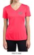 Ladies Yoga Shirt OM Heart Pocket Print Moisture Wicking V-neck Tee