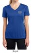 Ladies Yoga Shirt OM Heart Pocket Print Moisture Wicking V-neck Tee