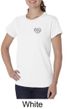 Ladies Yoga Shirt OM Heart Pocket Print Organic Tee T-Shirt