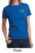 Ladies Yoga Shirt OM Heart Pocket Print Tee T-Shirt
