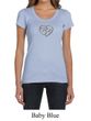 Ladies Yoga Shirt OM Heart Scoop Neck Tee T-Shirt