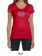 Ladies Yoga Shirt OM Heart Scoop Neck Tee T-Shirt