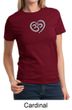 Ladies Yoga Shirt OM Heart Tee T-Shirt