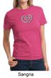 Ladies Yoga Shirt OM Heart Tee T-Shirt