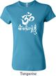 Ladies Yoga Shirt OM Mani Padme Hum Crewneck Tee T-Shirt