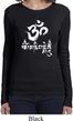 Ladies Yoga Shirt OM Mani Padme Hum Long Sleeve Tee T-Shirt