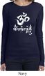 Ladies Yoga Shirt OM Mani Padme Hum Long Sleeve Tee T-Shirt