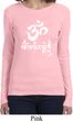 Ladies Yoga Shirt OM Mani Padme Hum Long Sleeve Tee T-Shirt