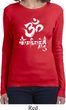 Ladies Yoga Shirt OM Mani Padme Hum Long Sleeve Tee T-Shirt