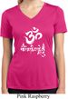 Ladies Yoga Shirt OM Mani Padme Hum Moisture Wicking V-neck Tee