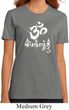 Ladies Yoga Shirt OM Mani Padme Hum Organic Tee T-Shirt
