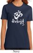 Ladies Yoga Shirt OM Mani Padme Hum Organic Tee T-Shirt