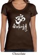 Ladies Yoga Shirt OM Mani Padme Hum Scoop Neck Tee T-Shirt