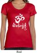 Ladies Yoga Shirt OM Mani Padme Hum Scoop Neck Tee T-Shirt