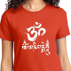 Ladies Yoga Shirt OM Mani Padme Hum Tee T-Shirt