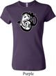 Ladies Yoga Shirt Om Mashup Crewneck Tee T-Shirt