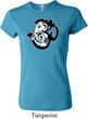 Ladies Yoga Shirt Om Mashup Crewneck Tee T-Shirt