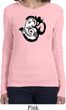 Ladies Yoga Shirt Om Mashup Long Sleeve Tee T-Shirt
