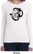 Ladies Yoga Shirt Om Mashup Long Sleeve Tee T-Shirt