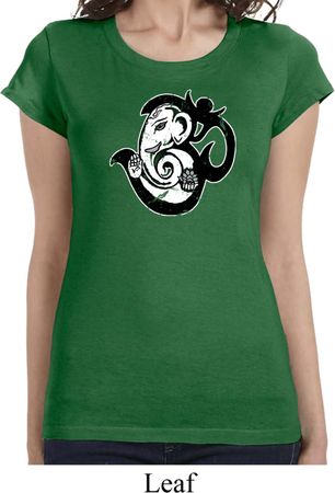 Ladies Yoga Shirt Om Mashup Longer Length Tee T-Shirt