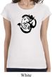 Ladies Yoga Shirt Om Mashup Longer Length Tee T-Shirt