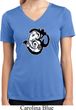 Ladies Yoga Shirt Om Mashup Moisture Wicking V-neck Tee T-Shirt