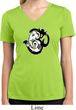 Ladies Yoga Shirt Om Mashup Moisture Wicking V-neck Tee T-Shirt