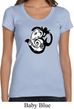 Ladies Yoga Shirt Om Mashup Scoop Neck Tee T-Shirt