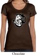 Ladies Yoga Shirt Om Mashup Scoop Neck Tee T-Shirt