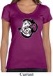 Ladies Yoga Shirt Om Mashup Scoop Neck Tee T-Shirt
