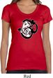 Ladies Yoga Shirt Om Mashup Scoop Neck Tee T-Shirt