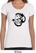 Ladies Yoga Shirt Om Mashup Scoop Neck Tee T-Shirt