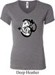 Ladies Yoga Shirt Om Mashup V-neck Tee T-Shirt
